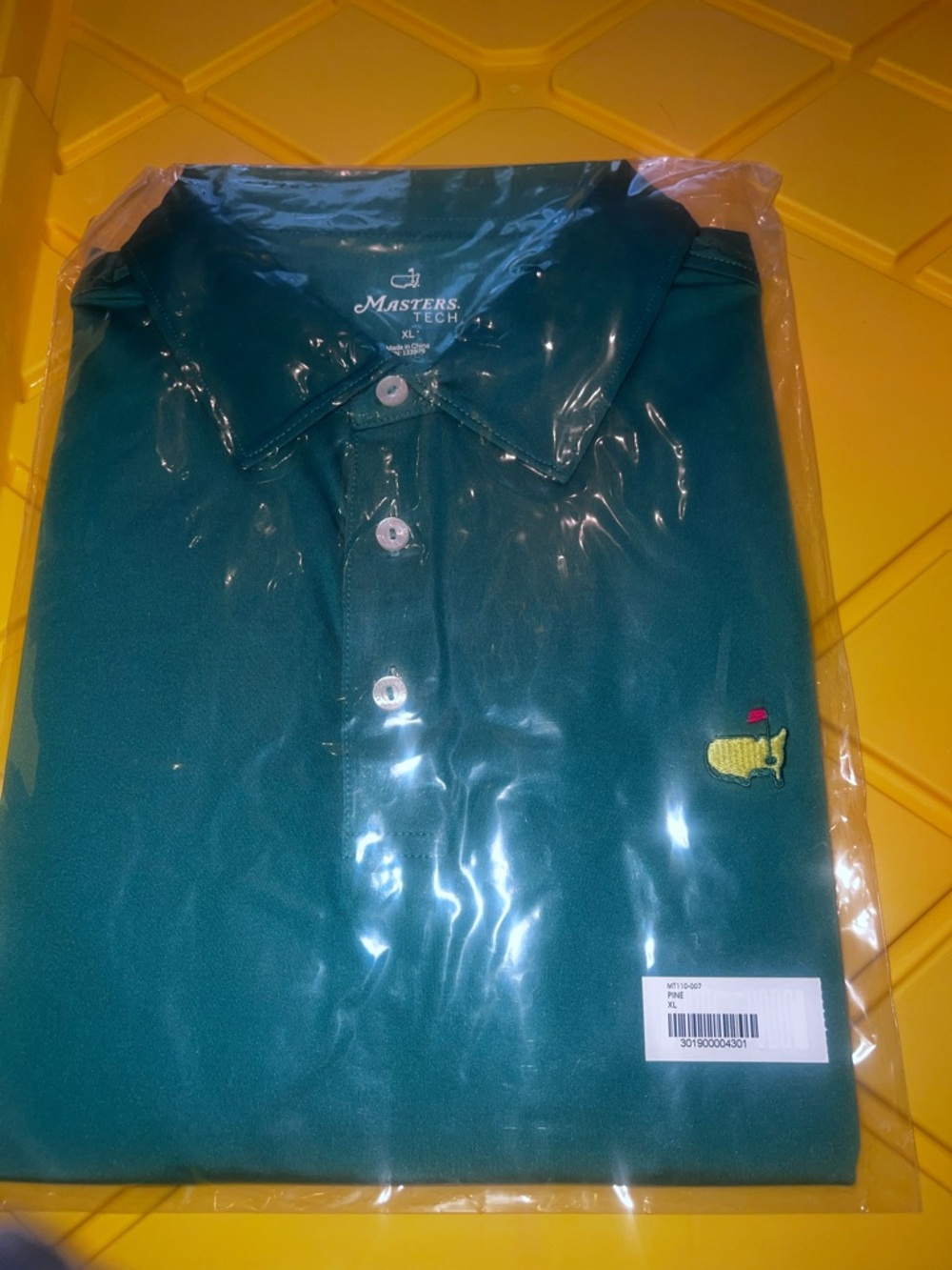 Masters employee limited pine color polo not sold in shop